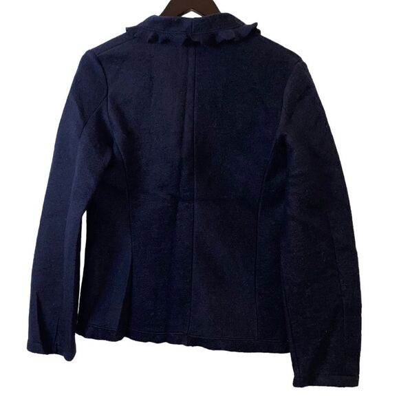 Nara Maglie Navy Wool Blend Cardigan With Tortoiseshell Buttons NWT Size X-Large - Picture 3 of 16